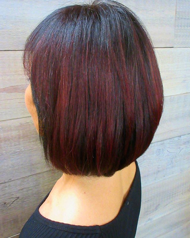 We are loving this mulled wine color for fall!_____________________________#instahair #instabeauty #atthesalon #salonlife #hair #hairspiration #hairsalon #haircolor #hairstyles #hairstyling #haircut #carlsbad #sandiego #sandiegohair #carlsbadhair #aveda #avedacolor #avedaproducts #avedaartist #smellslikeaveda #avedacolor