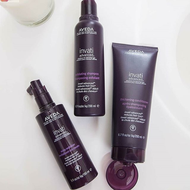 NEW #Invati Advanced is just three steps for real, proven results. We know you already use shampoo and conditioner, and the Scalp Revitalizer is like a serum in a skin care regimen -but for your scalp!_________________________________#instahair #instabeauty #atthesalon #salonlife #hair #hairspiration #hairsalon #haircolor #hairstyles #hairstyling #haircut #carlsbad #sandiego #sandiegohair #carlsbadhair #aveda #avedacolor #avedaproducts #avedaartist #smellslikeaveda #blonde #highlights #avedademiplus #avedafullspectrum #haircare #hairroutine #invatiadvanced #hairloss